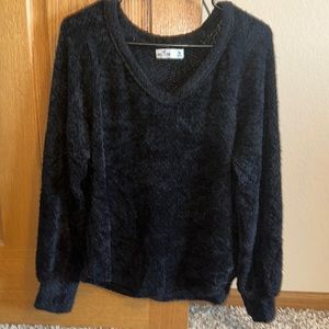 Hollister suede sweater